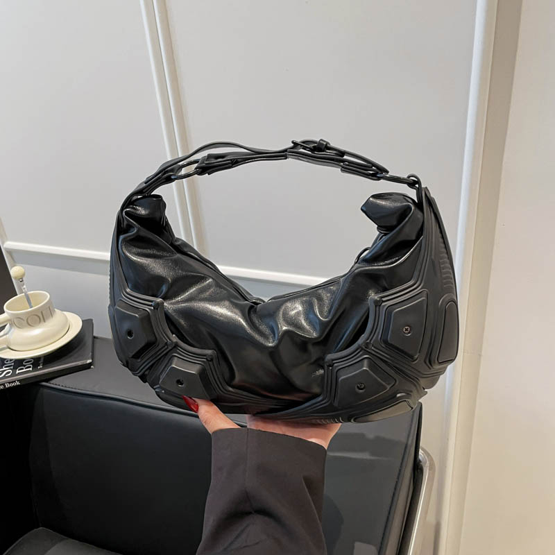 Women Bags 2026 Trends - Dark Trendy Half Moon Shaped Hot