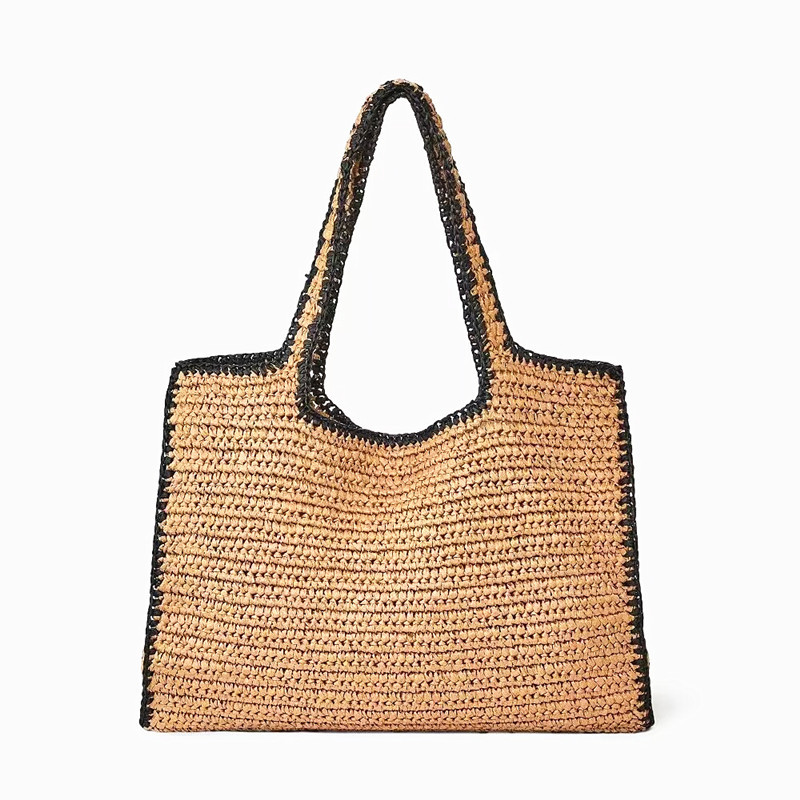 Women'S Raffia Bags - Straw Woven Tote Bags for Women