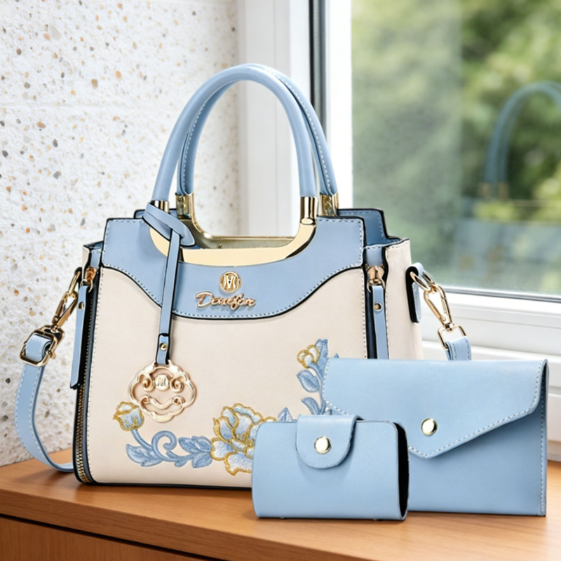 Women'S Bags Handbags - 3-piece set of high-quality embroidered handbags,