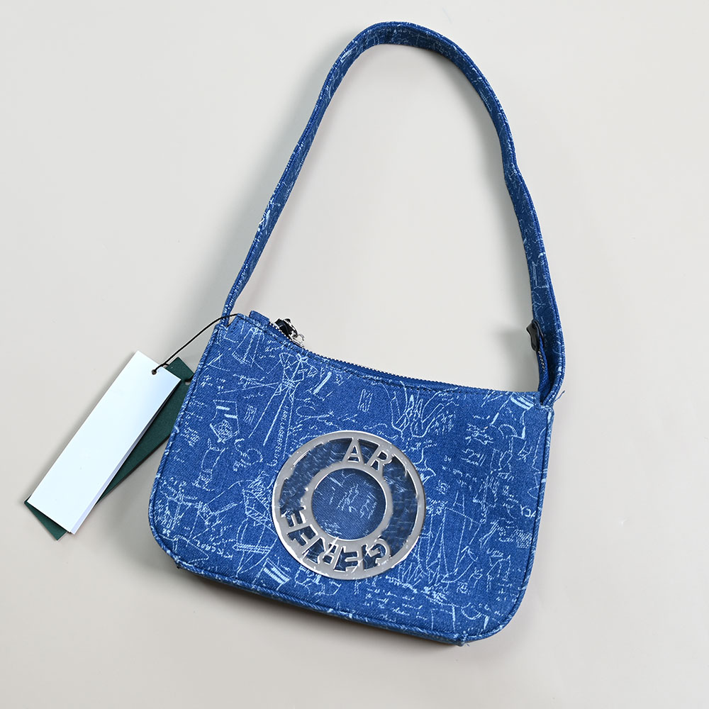 Women'S Young Bags - New Ladies Handbag Denim Fabric Metal