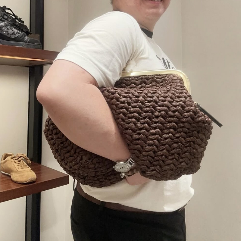 Hand-Woven Kisslock Frame Shou - Women'S Raffia Bags review and price