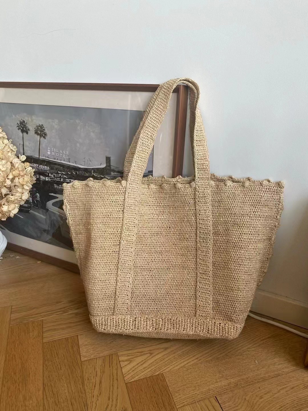 Large Capacity Raffia Grass Wo - Women'S Raffia Bags review and price