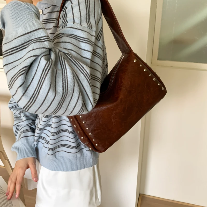 Original Design Rivet Soft Lea - Women Bags 2026 Trends review and price