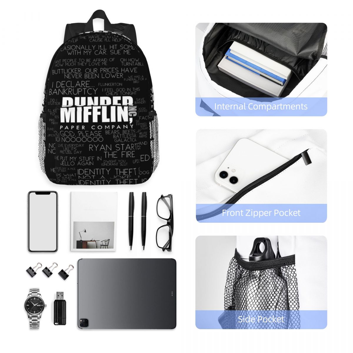 The Office Quotes Dunder Miffl - Women Bags Company review and price